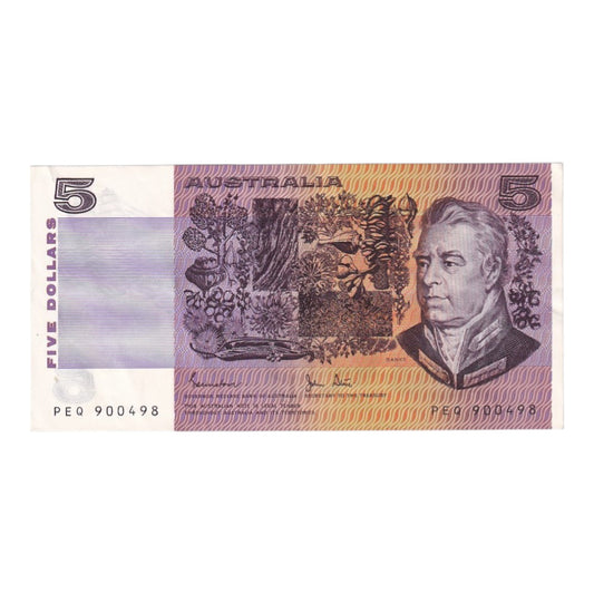 1983 5 Dollar Note - PEQ 900498 - Johnston/Stone - R208 - Extremely Fine