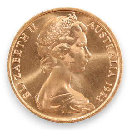 1983 Australian 1 Cent Coin - Uncirculated