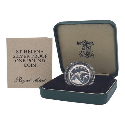 1984 £1 - St Helena - Silver Proof Peidfort