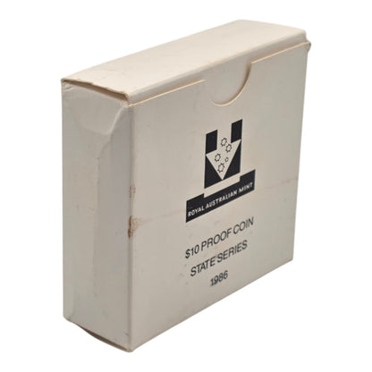 1986 $10 Silver Proof Coin - State Series - South Australia