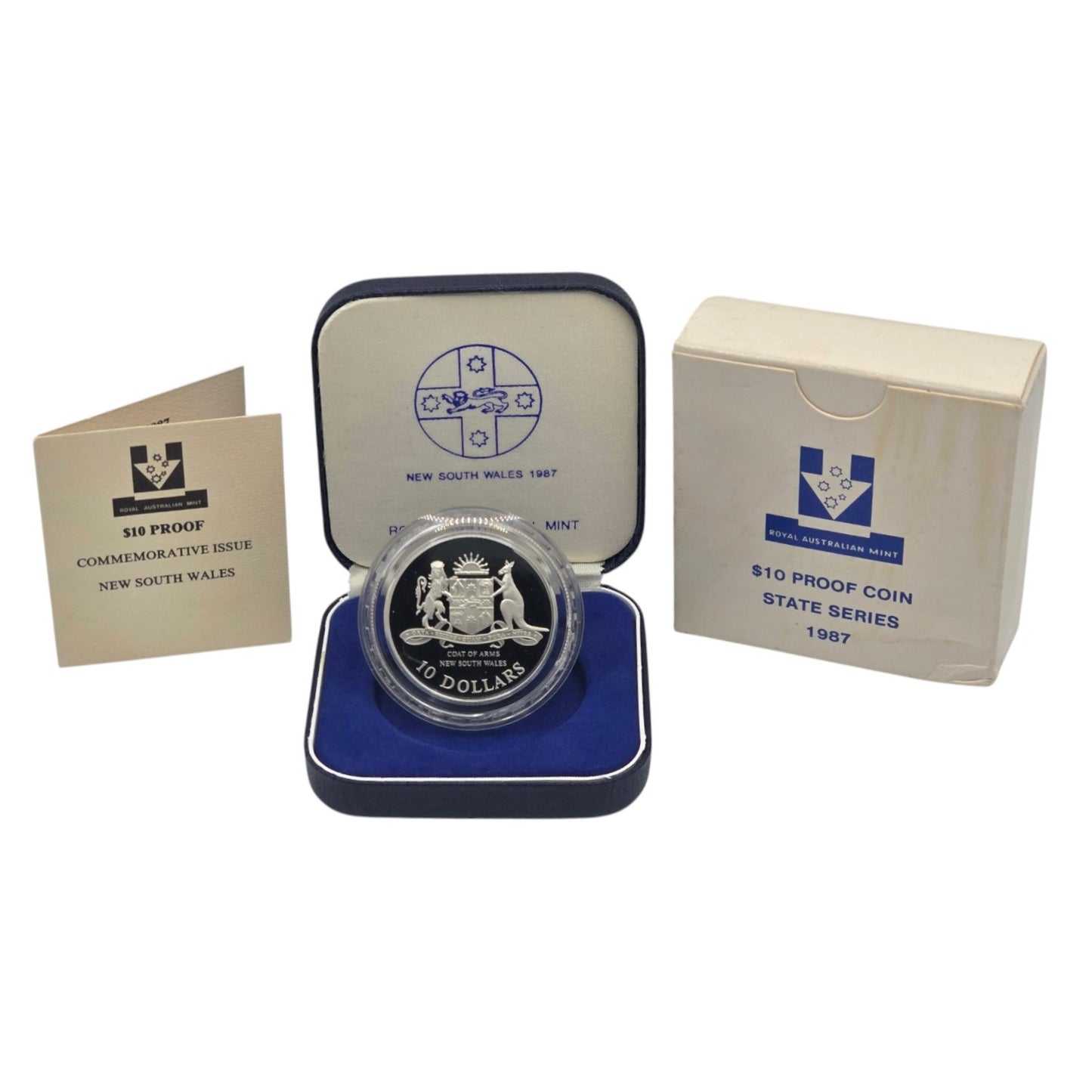 1987 $10 Silver Proof Coin - State Series - New South Wales