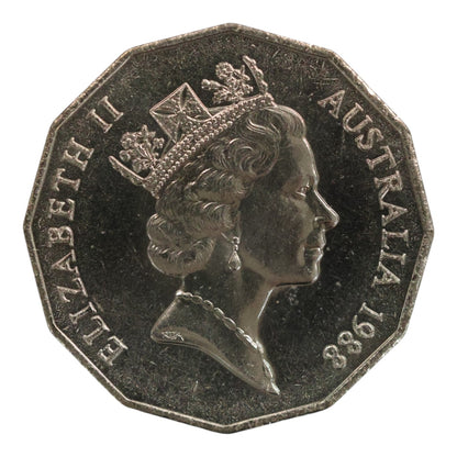 1988 50c Coin - Commemorating the Australian Bicentenary - Uncirculated