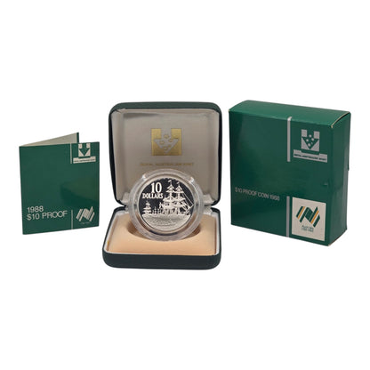 1988 $10 Silver Proof Coin -  Australia's Bicentenary