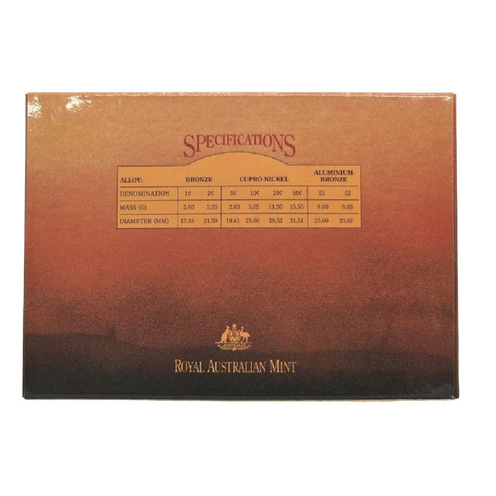 1989 Royal Australian Mint Proof Coin Set - Kangaroo Sunset