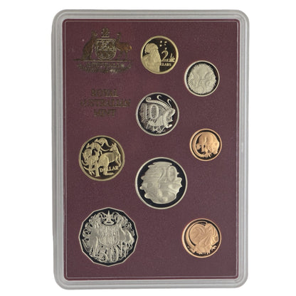 1989 Royal Australian Mint Proof Coin Set - Kangaroo Sunset