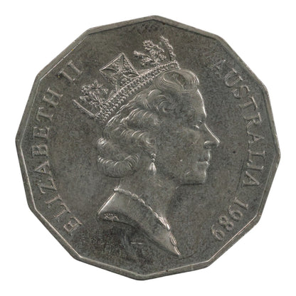 1989 50c Coin - Uncirculated (Toned)