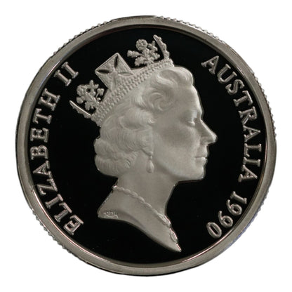 1990 $1 "International Year of Peace" Silver Proof