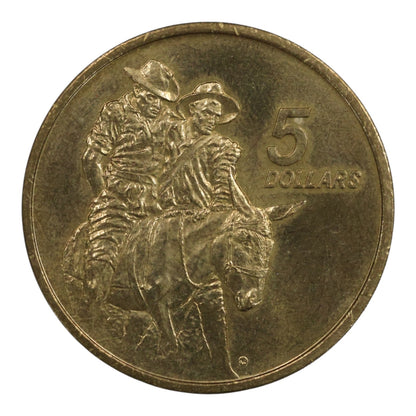 1990 $5 Coin - ANZAC 75th Anniversary
