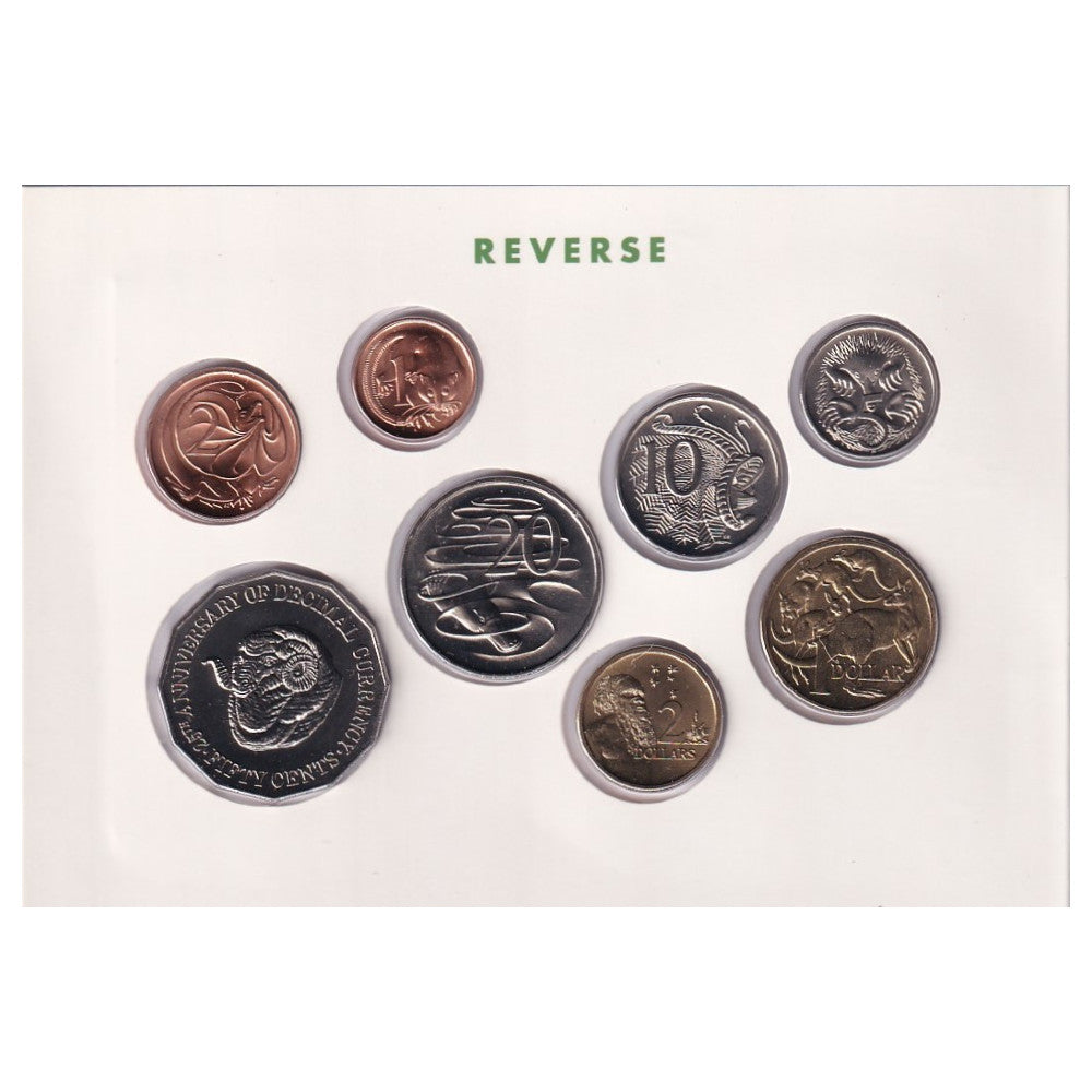 1991 Royal Australian Mint Uncirculated Coin Set - 25th Anniversary of Decimal Currency