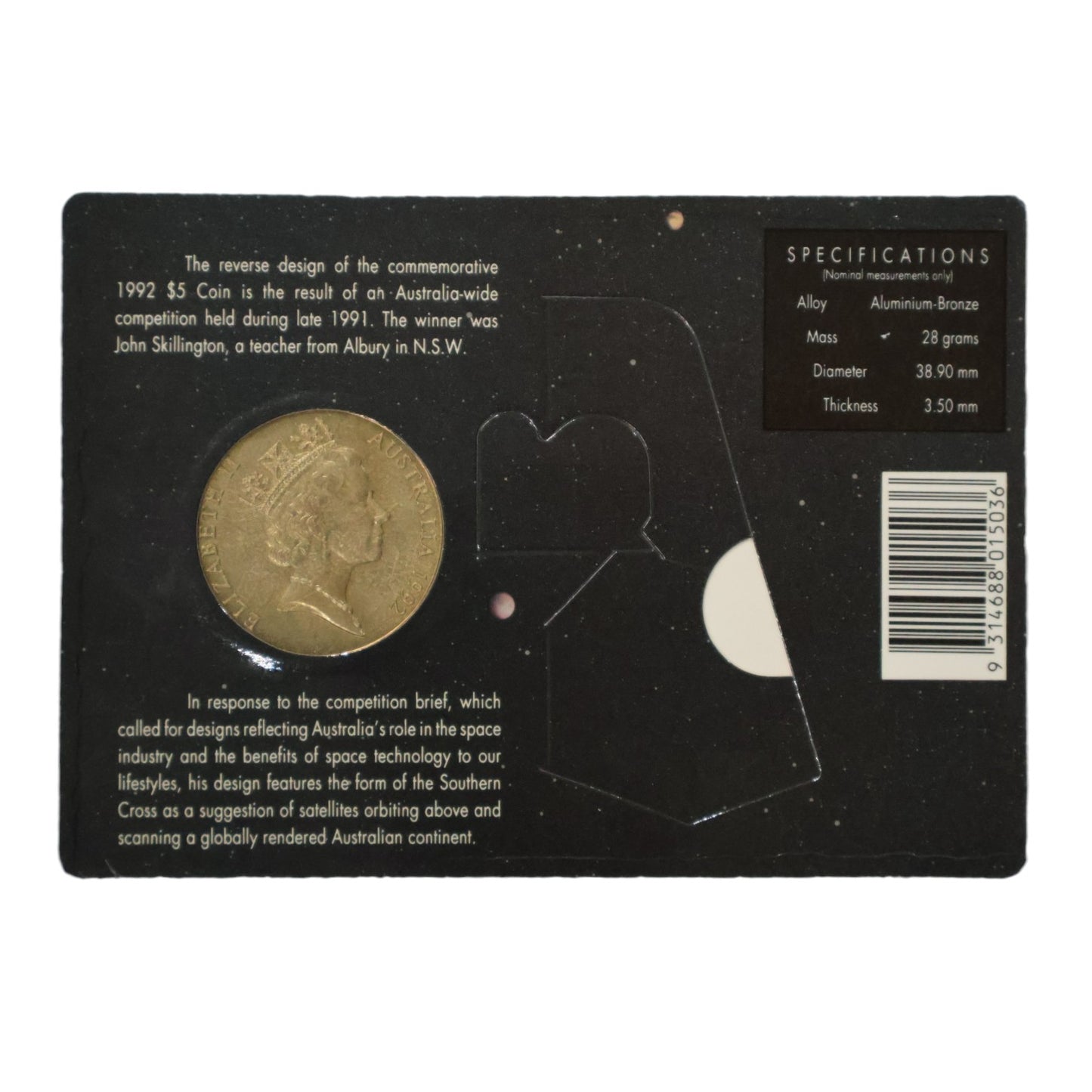 1992 $5 Coin - The International Year of Space