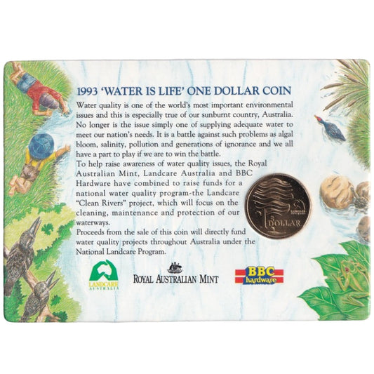 1993 $1 Coin - Landcare Australia and BBC Hardware "Clean Rivers" Release