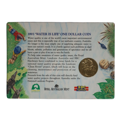 1993 $1 Coin - Landcare Australia and BBC Hardware "Clean Rivers" Release