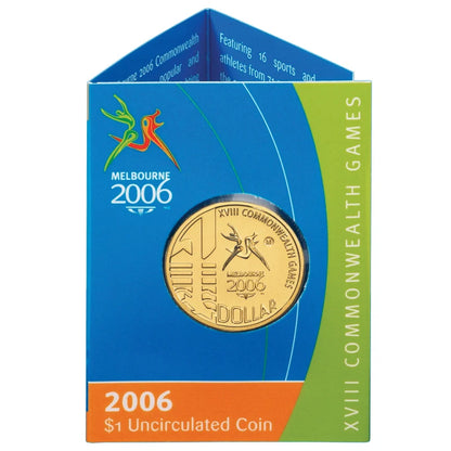 2006 $1 Coin - Melbourne Commonwealth Games - 'M' Melbourne Mintmark