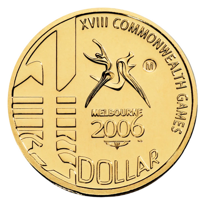 2006 $1 Coin - Melbourne Commonwealth Games - 'M' Melbourne Mintmark