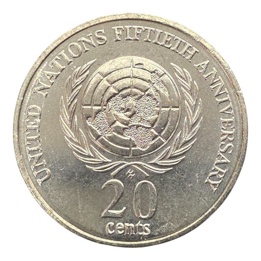 1995 20c Coin - 50th Anniversary of the United Nations - Uncirculated