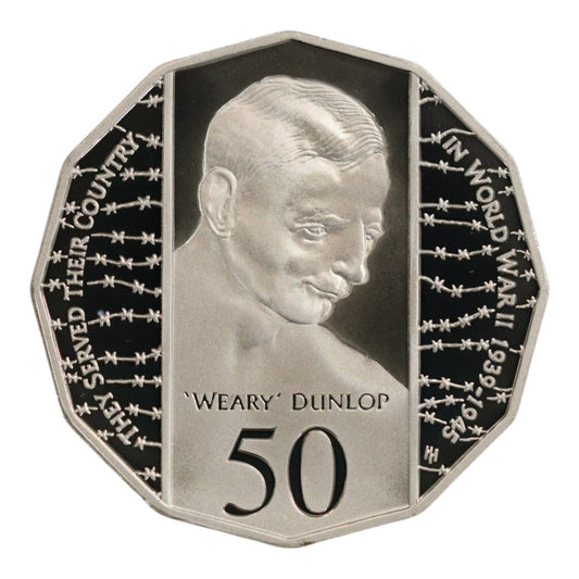 1995 50c Coin - 50th anniversary of the end of World War 2 - Proof