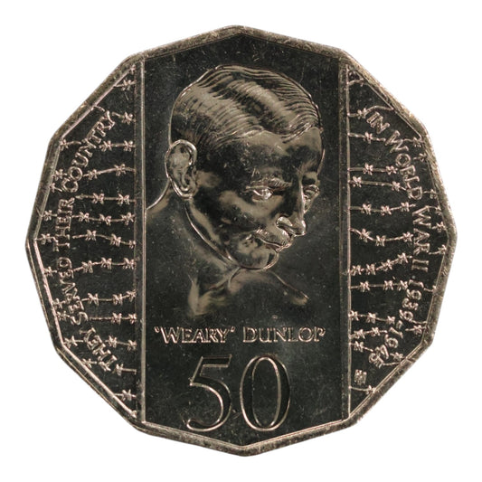 1995 50c Coin - 50th anniversary of the end of World War 2 - Uncirculated