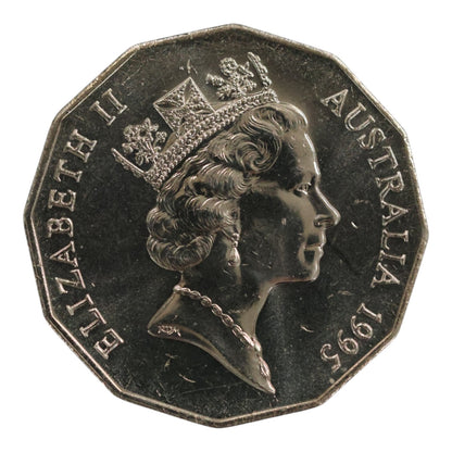 1995 50c Coin - 50th anniversary of the end of World War 2 - Uncirculated