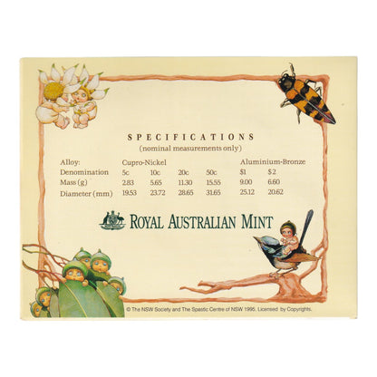 1995 Uncirculated Baby Mint Set - Gumnut Babies with Commemorative Medallion