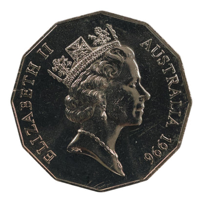 1996 50c Coin- "Coat of Arms" - Uncirculated