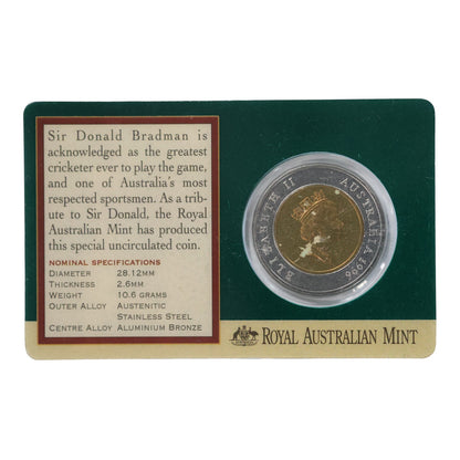 1996 $5 Coin - Sir Donald Bradman Tribute