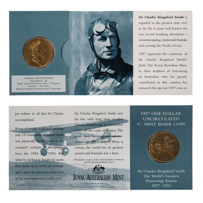 1997 $1 Coin - 100th Anniversary of Sir Charles Kingsford Smith