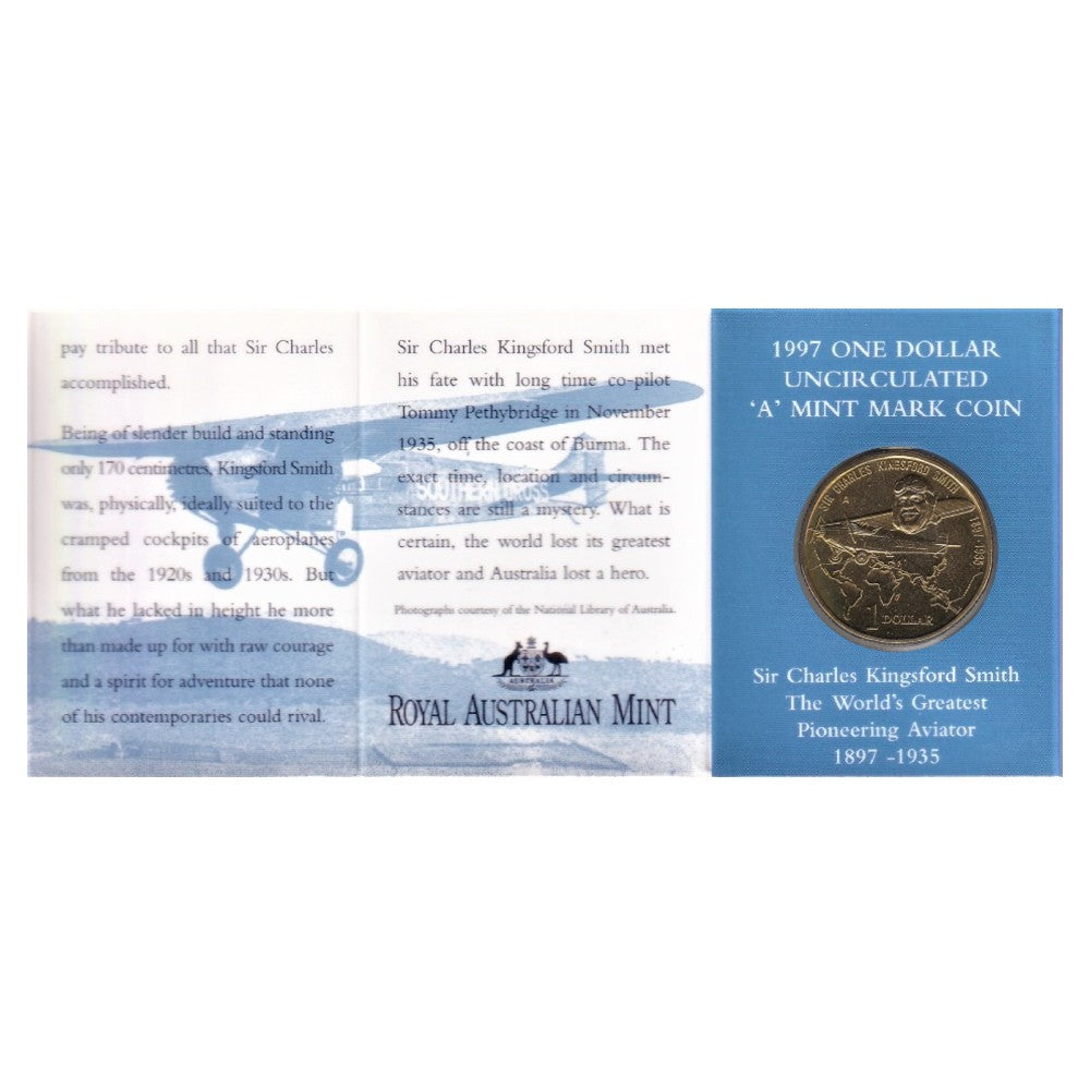 1997 $1 Coin - 100th Anniversary of Sir Charles Kingsford Smith