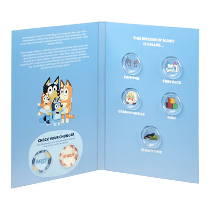 2026 $2 Uncirculated Collection Folder and Five-Coin Set – Bluey