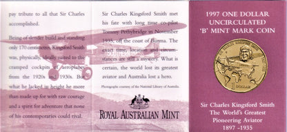 1997 $1 Coin - 100th Anniversary of Sir Charles Kingsford Smith