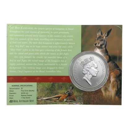 1998 $1 Coin - Silver Kangaroo - 1oz Silver Frosted Uncirculated