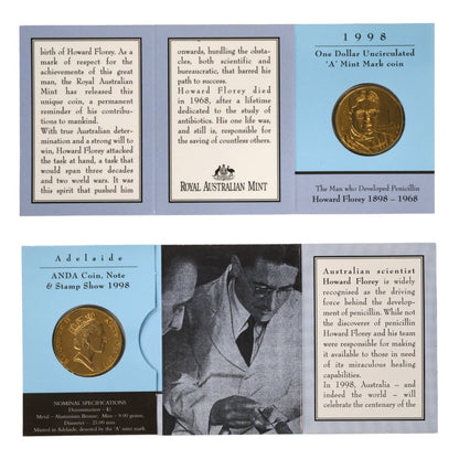 1998 $1 Coin - 100th Anniversary of Howard Florey