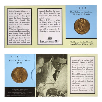 1998 $1 Coin - 100th Anniversary of Howard Florey
