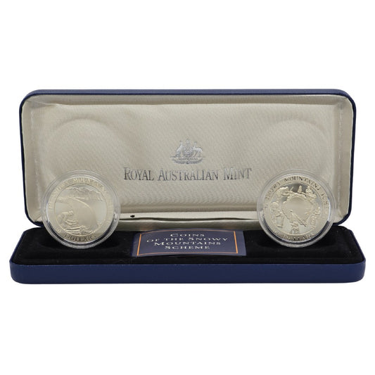 1999 $10 Silver Proof Coin Set - Landmark Series - Snowy Mountains Scheme