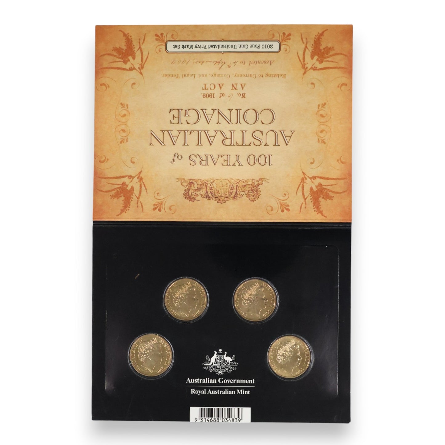 2010 $1 Centenary of Australian Coinage – Complete 8-Coin Master Bundle ('CBMS' & 'ADHP' Sets)