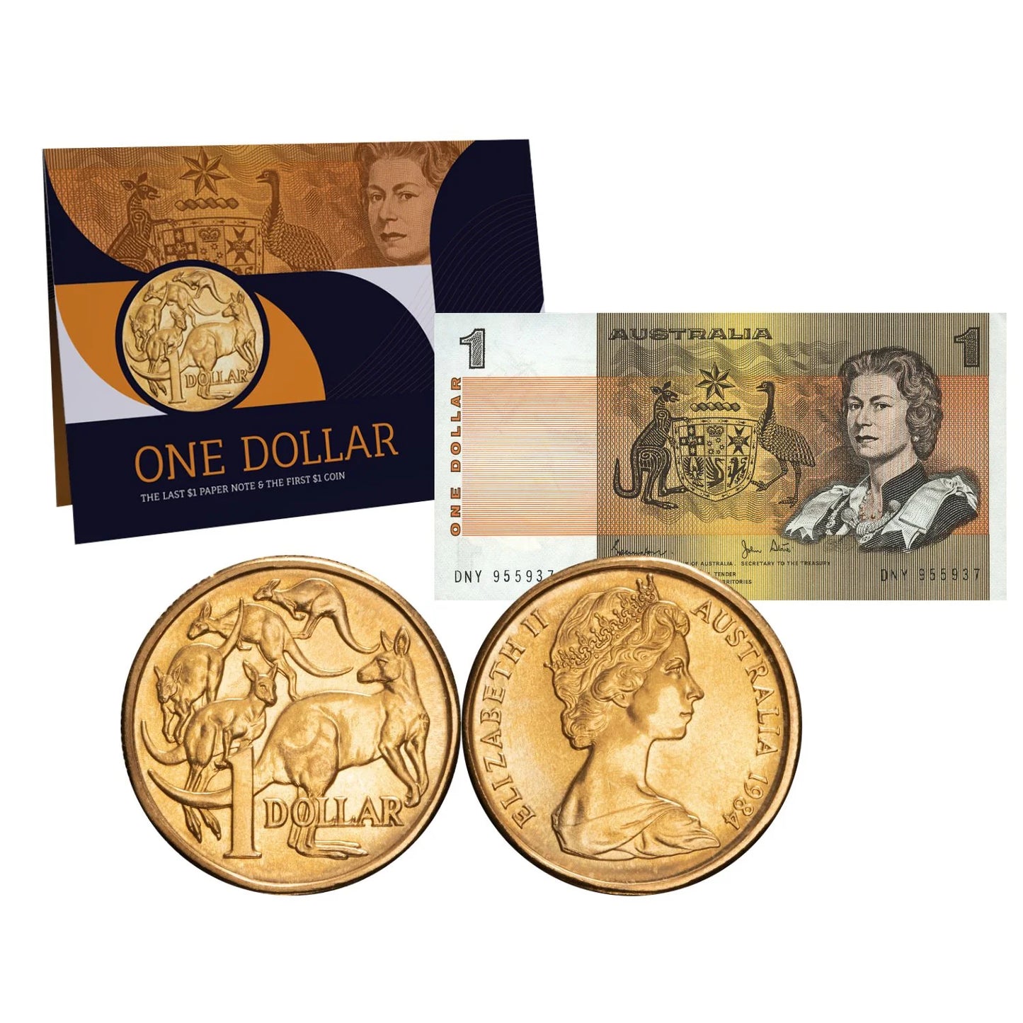 2025 Australia $1 Last Note & First Coin Uncirculated Pack