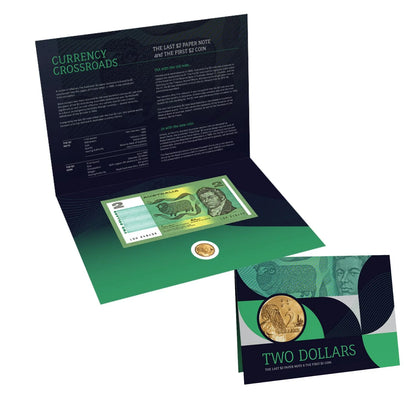 2025 Australia $2 Last Note & First Coin Uncirculated Pack