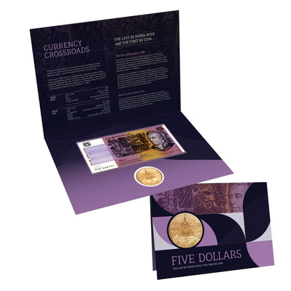 2025 Australia $5 Last Note & First Coin Uncirculated Pack