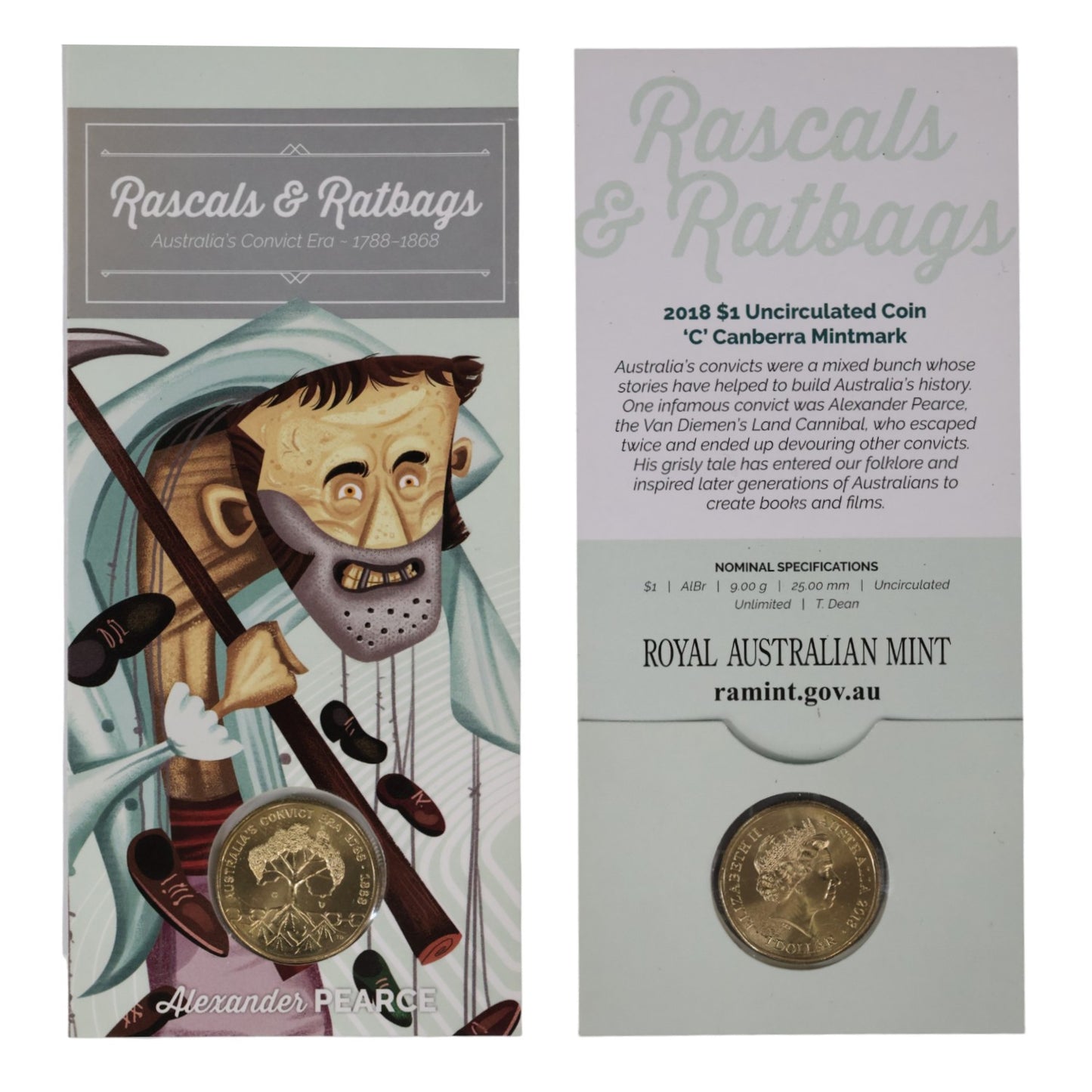 2018 $1 Coin - Rascals & Ratbags: Convict Era – 'C' Mintmark Series