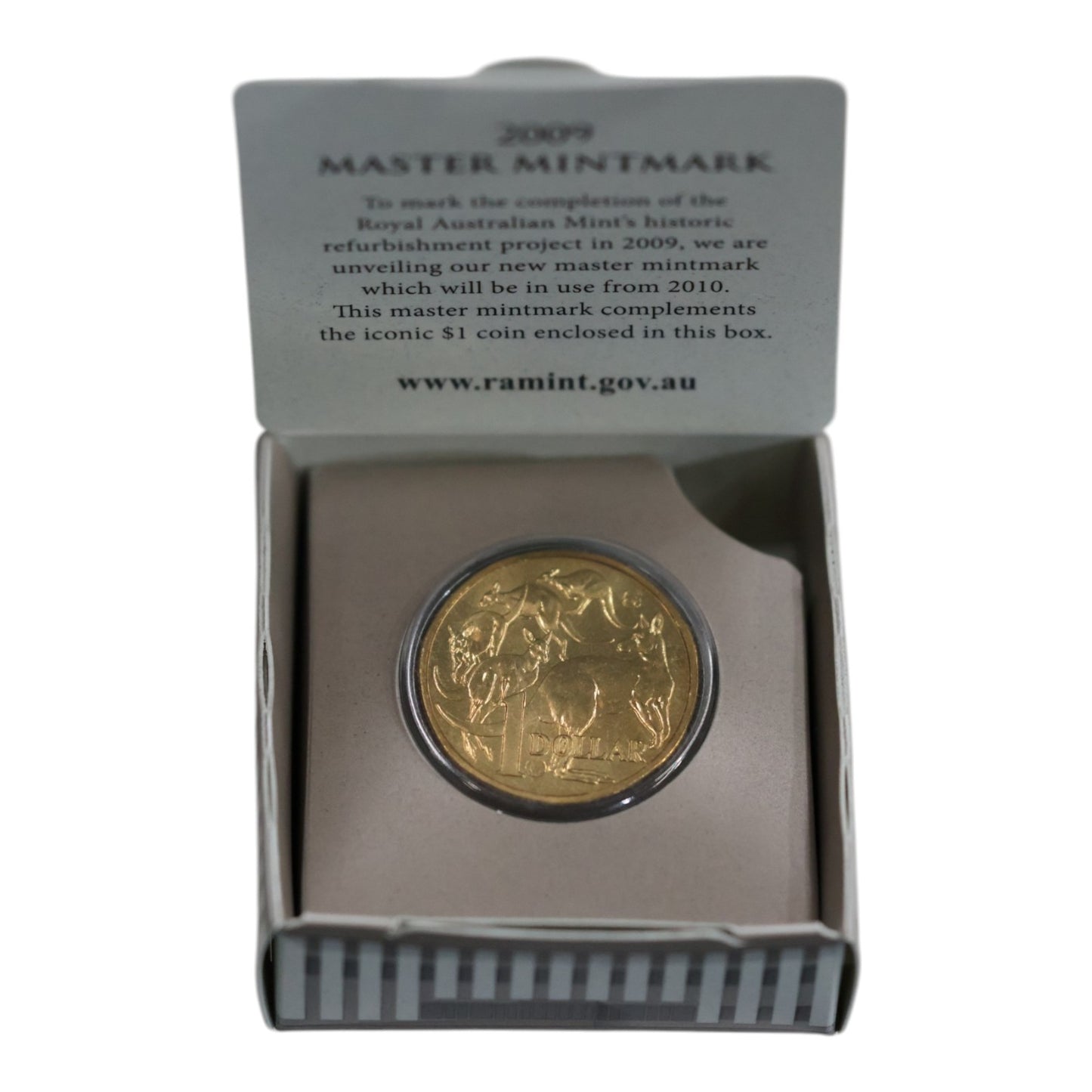 2009 $1 Coin - Royal Australian Mint Refurbishment - Master Mintmark 'C' Counterstamp