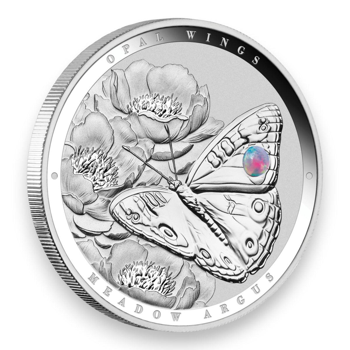 2026 Australian Opal Wings - Meadow Argus 1oz Silver Proof Coin with Opal Insert