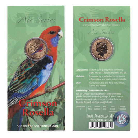2011 $1 Coin - Air Series - Crimson Rosella