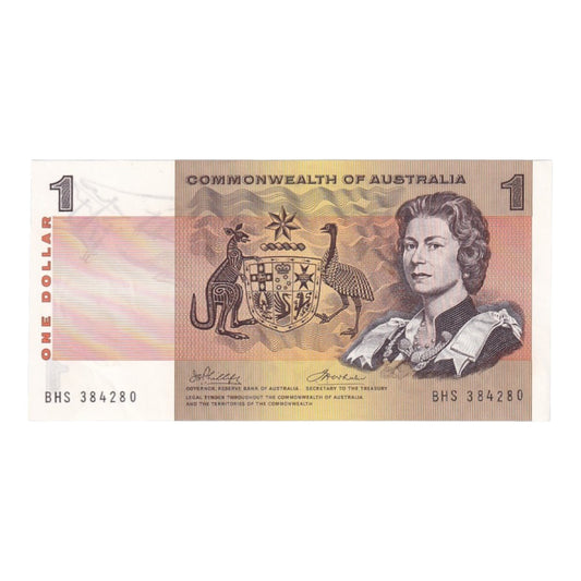 1972 $1 Note - BHS 384280 - Phillips/Wheeler Commonwealth - R74 - About Uncirculated
