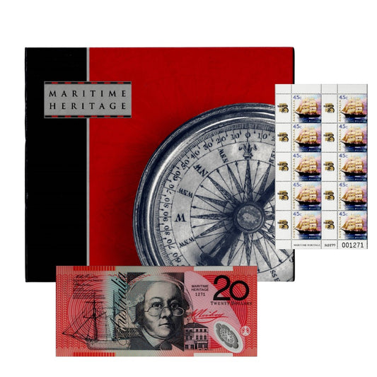 1999 NPA and Australia Post Limited Edition Portfolio - Maritime Heritage - Black overprint - C09(b) - L/E 1,271 of 2,000