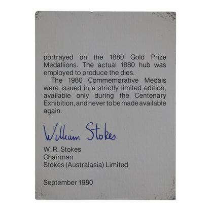 1980 Melbourne International Centenary Exhibition Medal Set – Stokes (A/Asia) Ltd