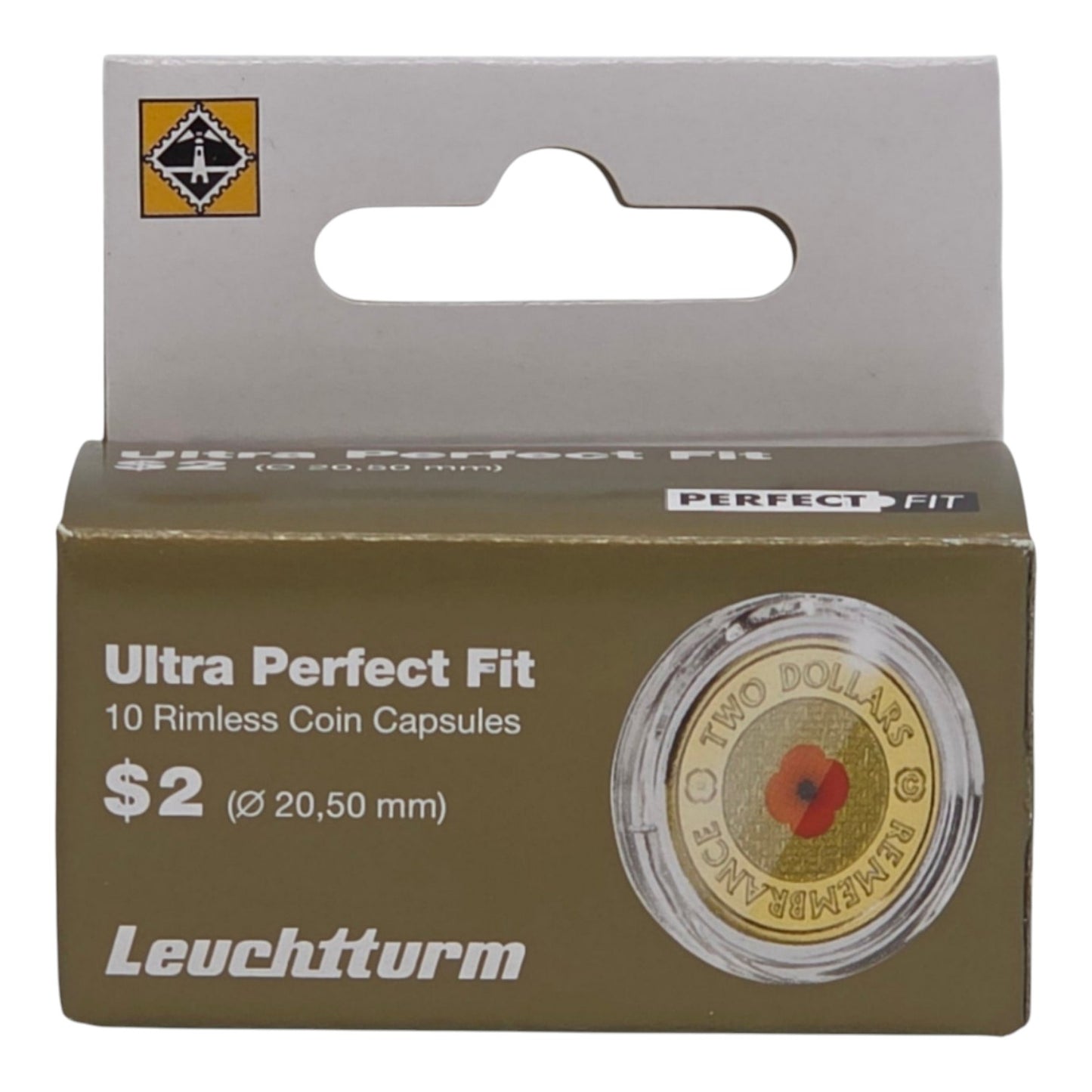 Ultra Perfect Fit Coin Capsules for Australian $2 coins