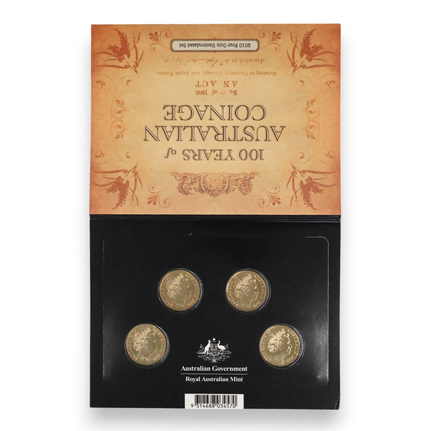 2010 $1 Centenary of Australian Coinage – Complete 8-Coin Master Bundle ('CBMS' & 'ADHP' Sets)