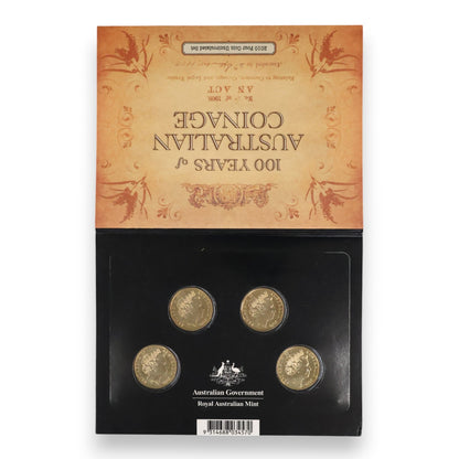 2010 $1 Centenary of Australian Coinage – Complete 8-Coin Master Bundle ('CBMS' & 'ADHP' Sets)