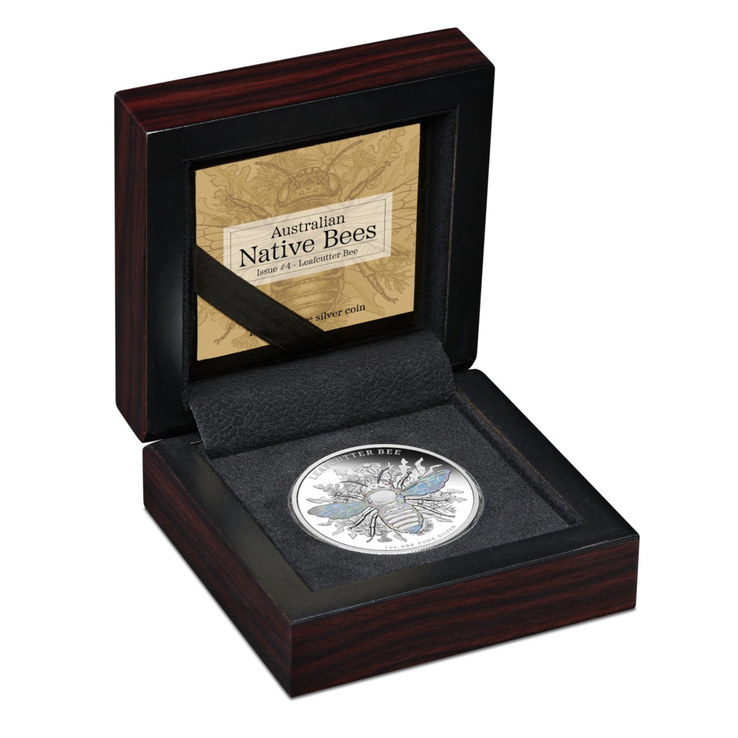 2026 Australian Native Bees - Leafcutter Bee 1oz Silver Proof Hologram Coin