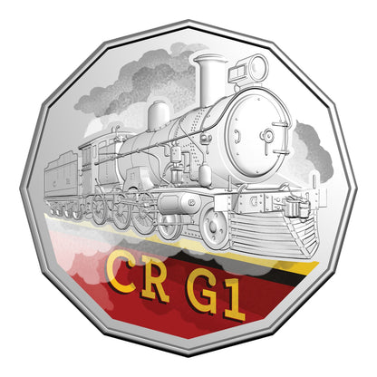 2025 50c Coloured Uncirculated Seven-Coin Collection - Steam Giants