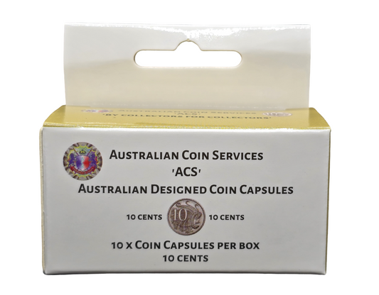 Australian Coin Capsules 10pk - 10c Coin